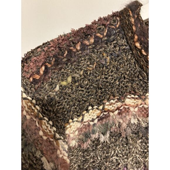 Vtg Lorry Marshall Cardigan Medium Womens Knit Crew Wool Silk Mohair Boho - Picture 7 of 8